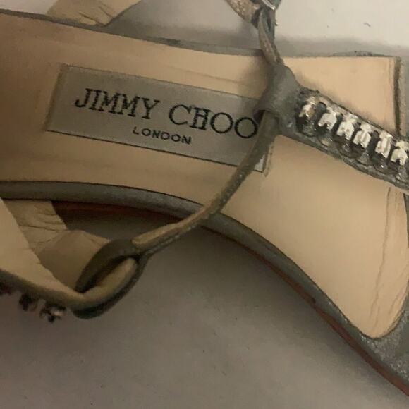 JIMMY CHOO T STRAP SANDALS SIZE‎ 37 - Picture 3 of 5